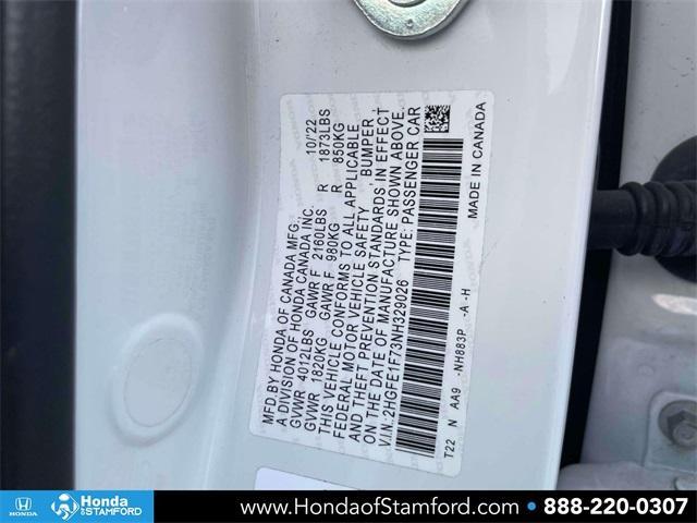 used 2022 Honda Civic car, priced at $22,000