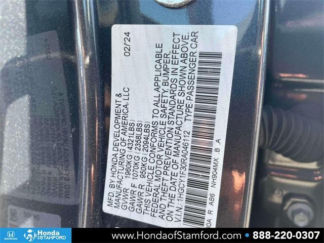 used 2024 Honda Accord car, priced at $27,500