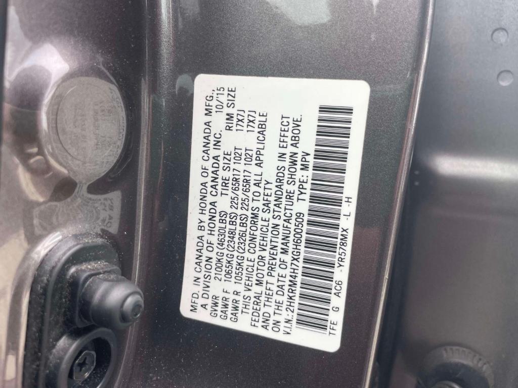 used 2016 Honda CR-V car, priced at $15,000