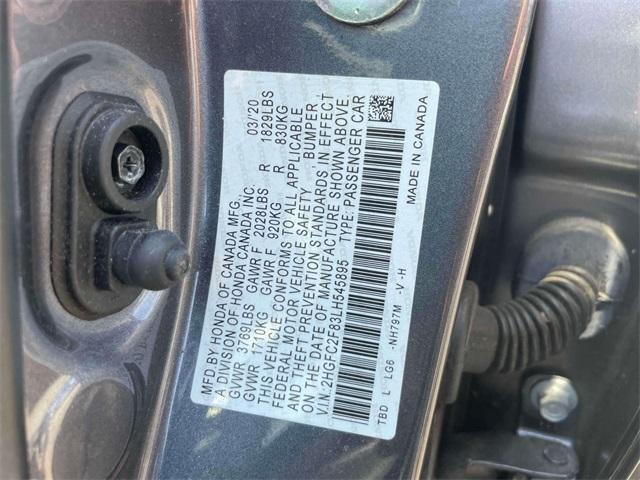used 2020 Honda Civic car, priced at $19,995