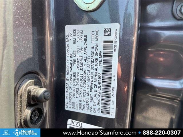 used 2020 Honda CR-V car, priced at $26,500