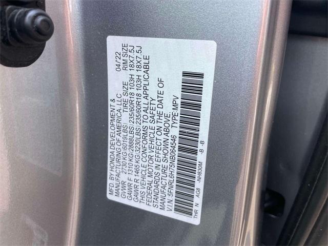 used 2022 Honda Odyssey car, priced at $29,500