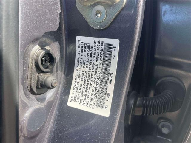 used 2019 Honda Civic car, priced at $18,000