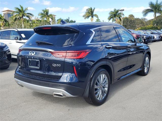 new 2025 INFINITI QX50 car, priced at $49,555