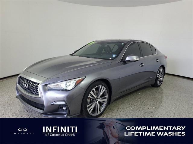 used 2022 INFINITI Q50 car, priced at $31,491