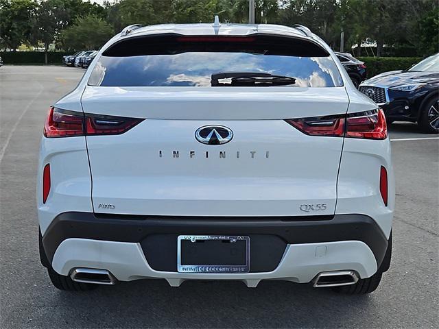 new 2025 INFINITI QX55 car, priced at $58,080