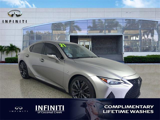 used 2021 Lexus IS 350 car, priced at $35,278