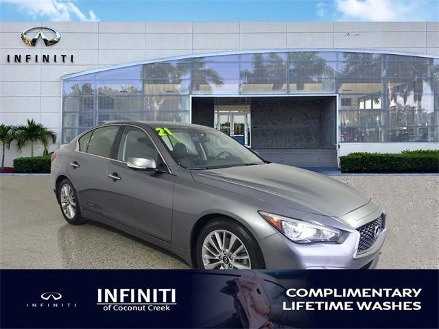 used 2021 INFINITI Q50 car, priced at $25,625