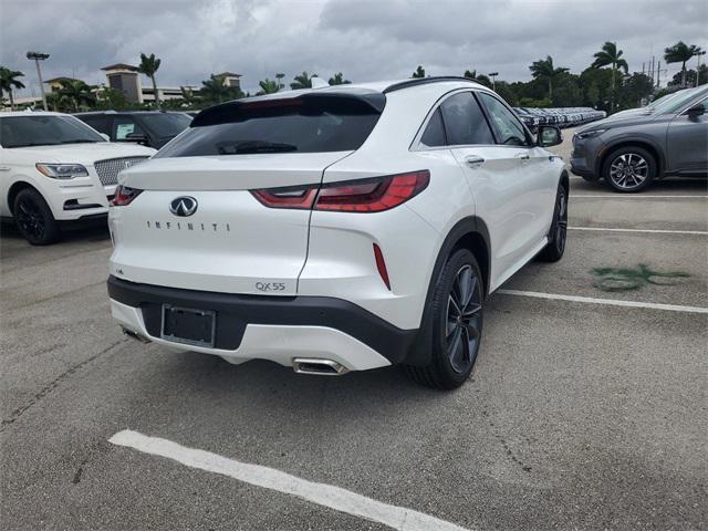 new 2025 INFINITI QX55 car, priced at $52,985