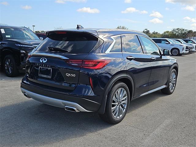 new 2025 INFINITI QX50 car, priced at $49,270