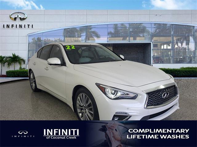 used 2022 INFINITI Q50 car, priced at $28,491