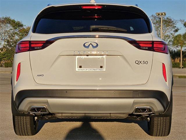 new 2025 INFINITI QX50 car, priced at $49,270