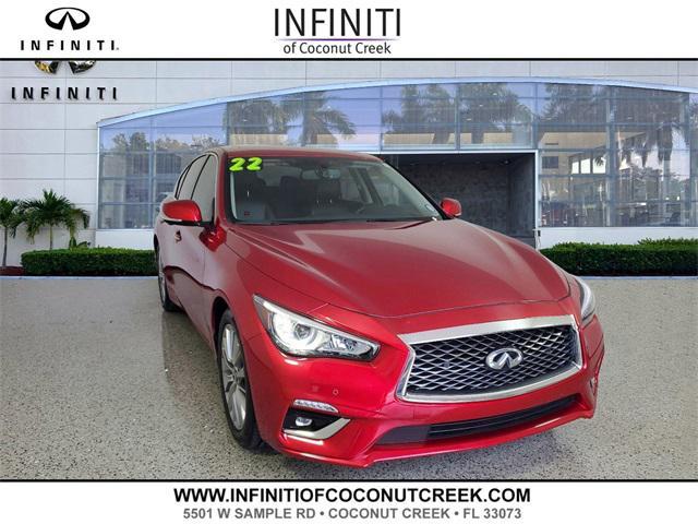 used 2022 INFINITI Q50 car, priced at $28,989