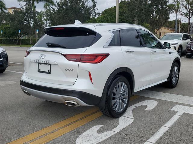 new 2025 INFINITI QX50 car, priced at $49,270