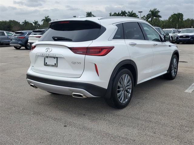 new 2025 INFINITI QX50 car, priced at $49,270