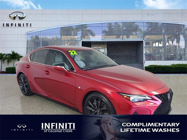 used 2022 Lexus IS 350 car, priced at $38,591