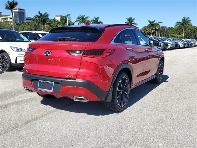 new 2025 INFINITI QX55 car, priced at $58,080