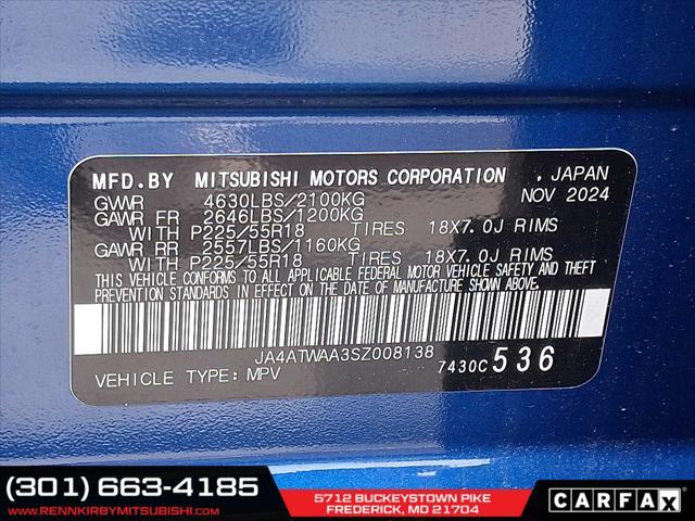 new 2025 Mitsubishi Eclipse Cross car, priced at $29,995
