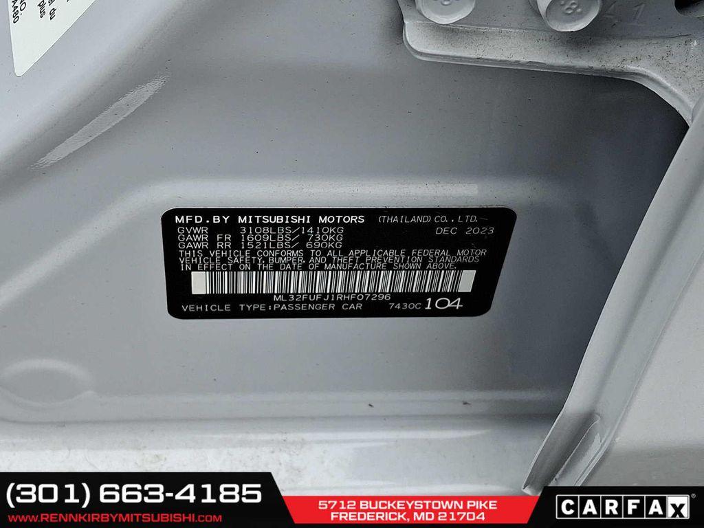 new 2024 Mitsubishi Mirage G4 car, priced at $16,095