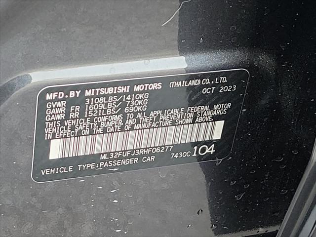 new 2024 Mitsubishi Mirage G4 car, priced at $19,000