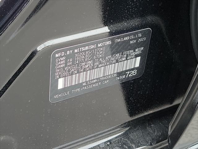 new 2024 Mitsubishi Mirage car, priced at $19,615