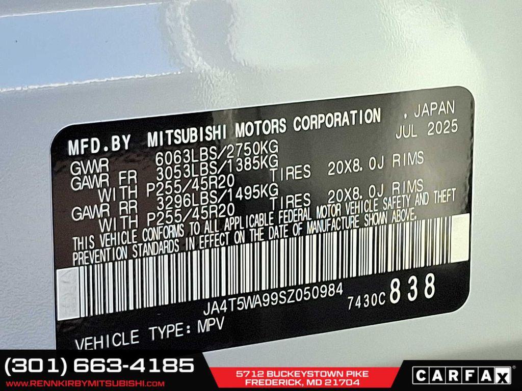 new 2025 Mitsubishi Outlander PHEV car, priced at $43,980