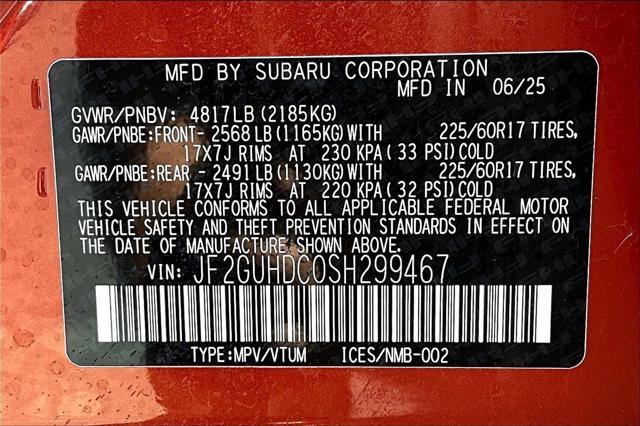 new 2025 Subaru Crosstrek car, priced at $32,323