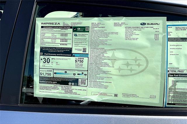 new 2025 Subaru Impreza car, priced at $25,111