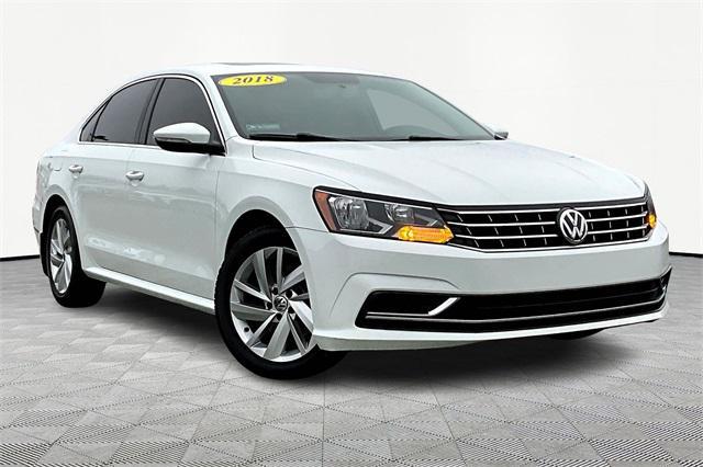 used 2018 Volkswagen Passat car, priced at $14,000