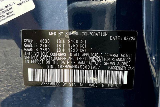 new 2025 Subaru Legacy car, priced at $35,501