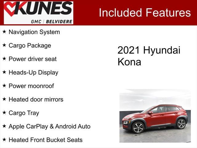 used 2021 Hyundai Kona car, priced at $16,500