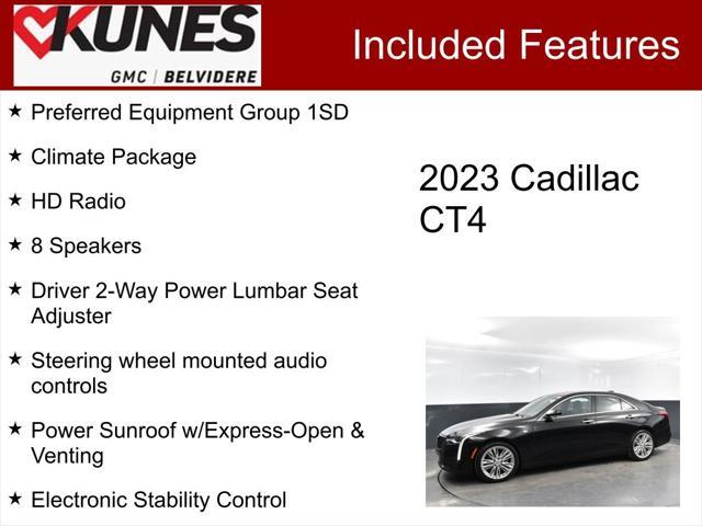 used 2023 Cadillac CT4 car, priced at $26,500