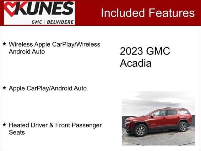 used 2023 GMC Acadia car, priced at $25,500