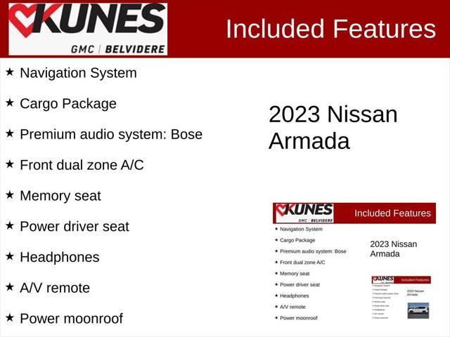 used 2023 Nissan Armada car, priced at $39,000