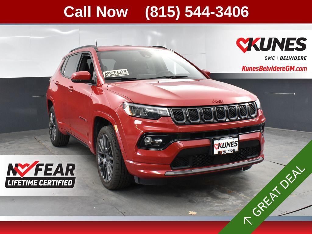 used 2023 Jeep Compass car, priced at $22,400