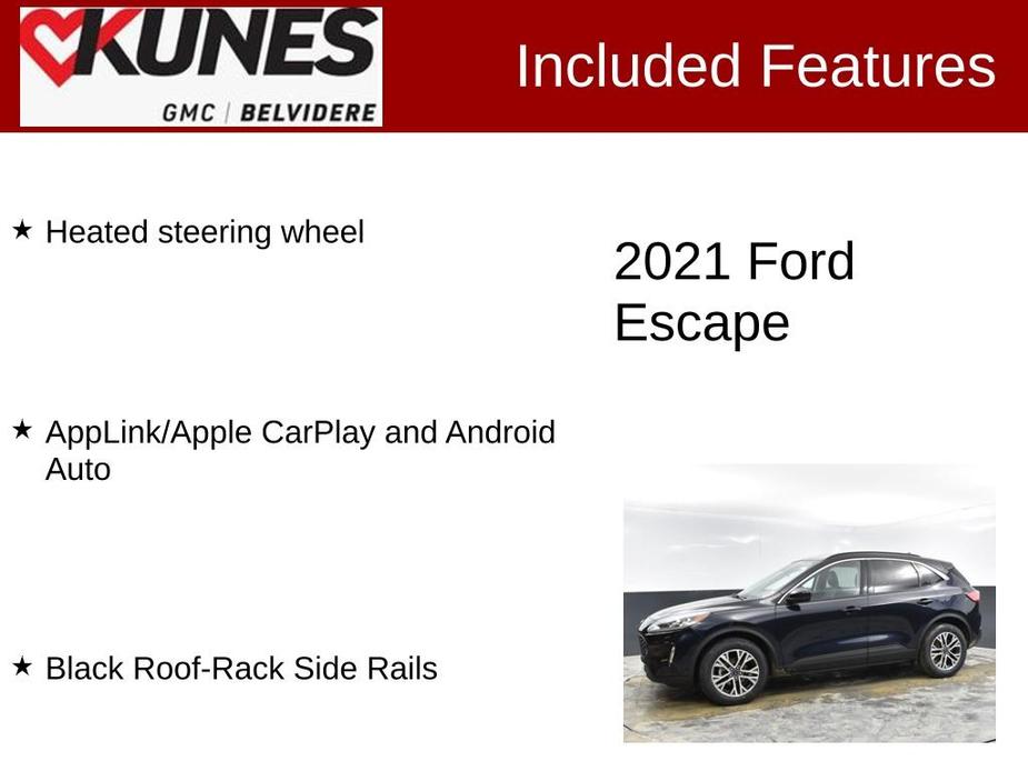 used 2021 Ford Escape car, priced at $21,800