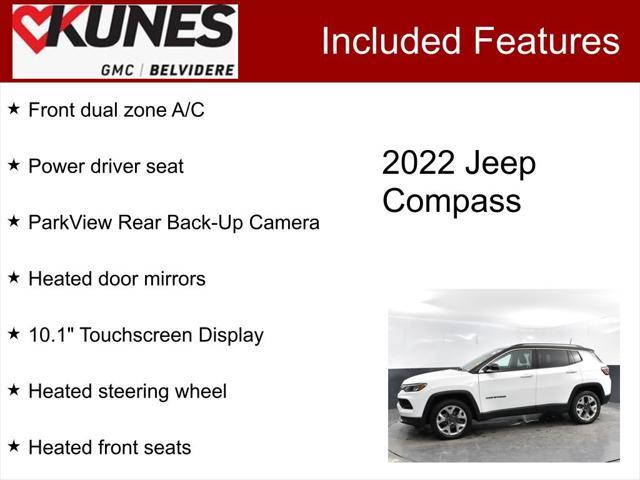 used 2022 Jeep Compass car, priced at $21,000