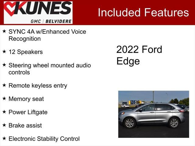 used 2022 Ford Edge car, priced at $22,000