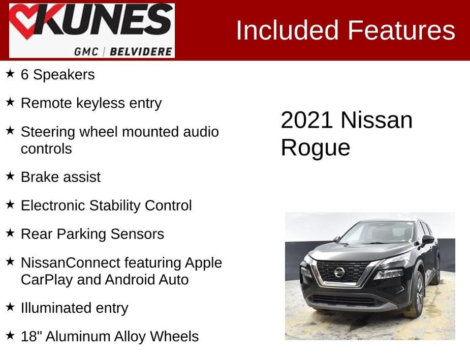 used 2021 Nissan Rogue car, priced at $18,900