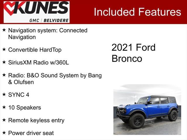 used 2021 Ford Bronco car, priced at $49,000