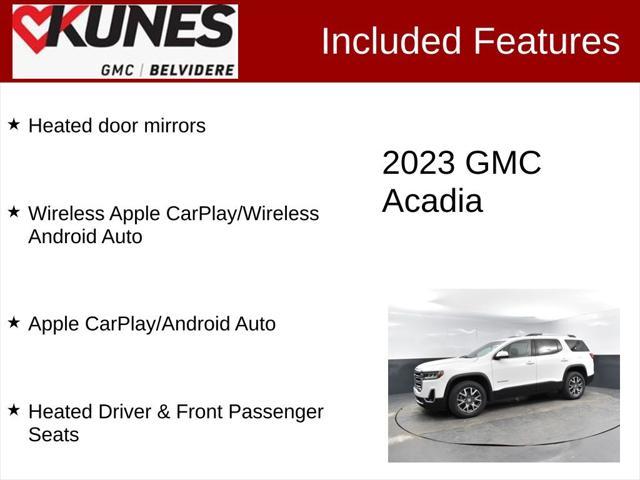 used 2023 GMC Acadia car, priced at $25,500