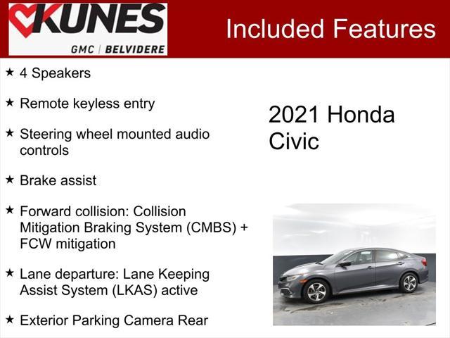 used 2021 Honda Civic car, priced at $16,000