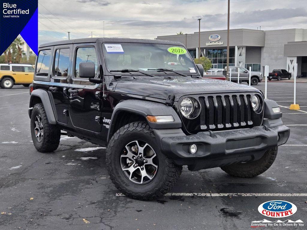 used 2018 Jeep Wrangler Unlimited car, priced at $21,577