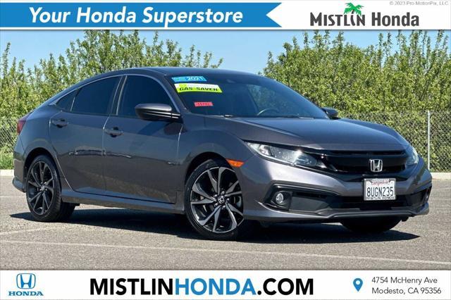 used 2021 Honda Civic car, priced at $23,282