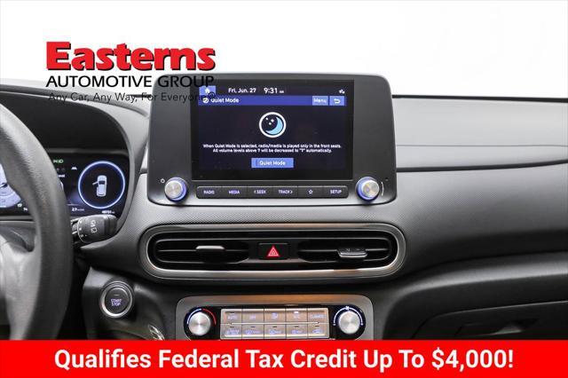 used 2023 Hyundai Kona EV car, priced at $19,490