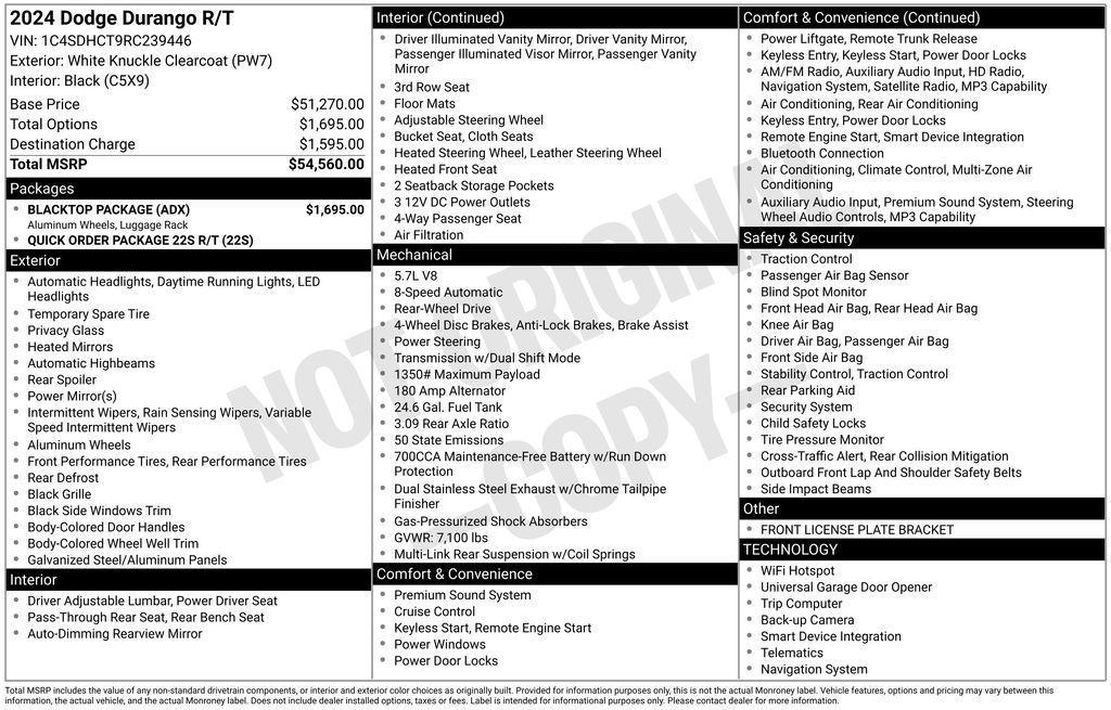 used 2024 Dodge Durango car, priced at $39,490