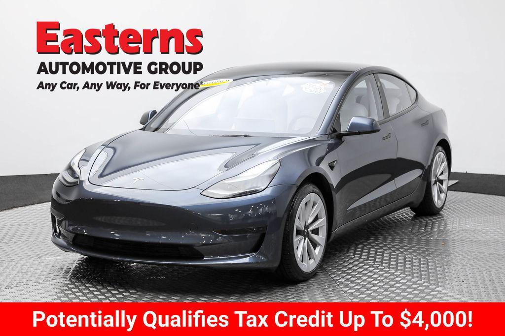 used 2021 Tesla Model 3 car, priced at $24,750
