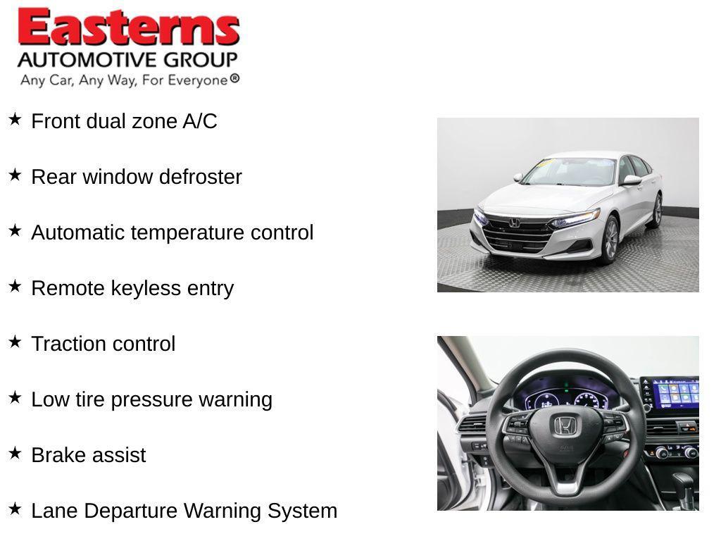 used 2021 Honda Accord car, priced at $22,950