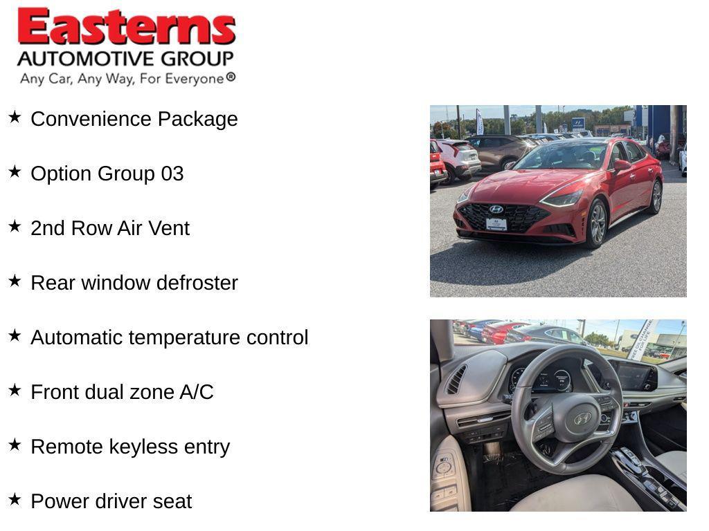 used 2021 Hyundai Sonata car, priced at $19,950