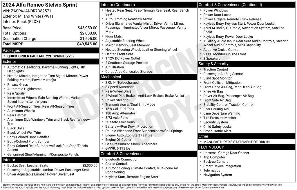 used 2024 Alfa Romeo Stelvio car, priced at $28,950